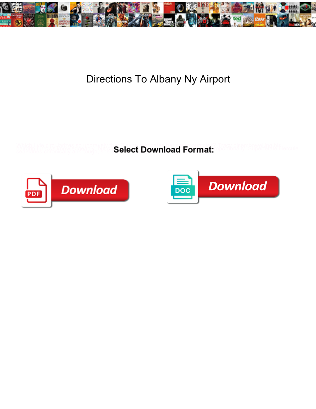 Directions to Albany Ny Airport