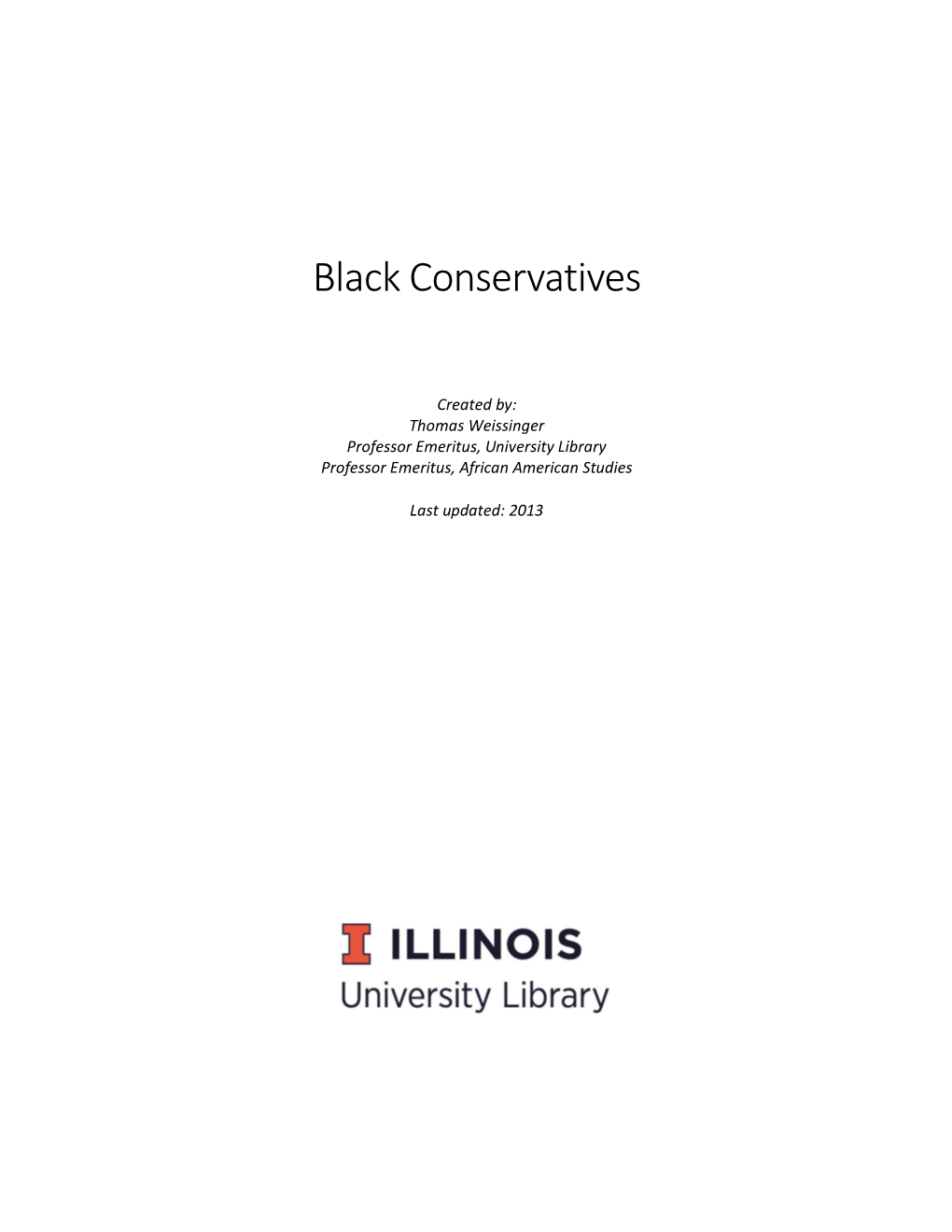 Black Conservatives