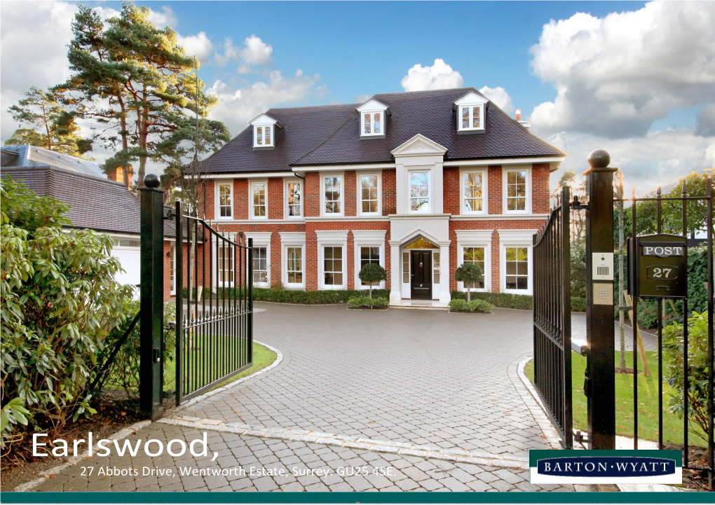 Earlswood, 27 Abbots Drive, Wentworth Estate, Surrey