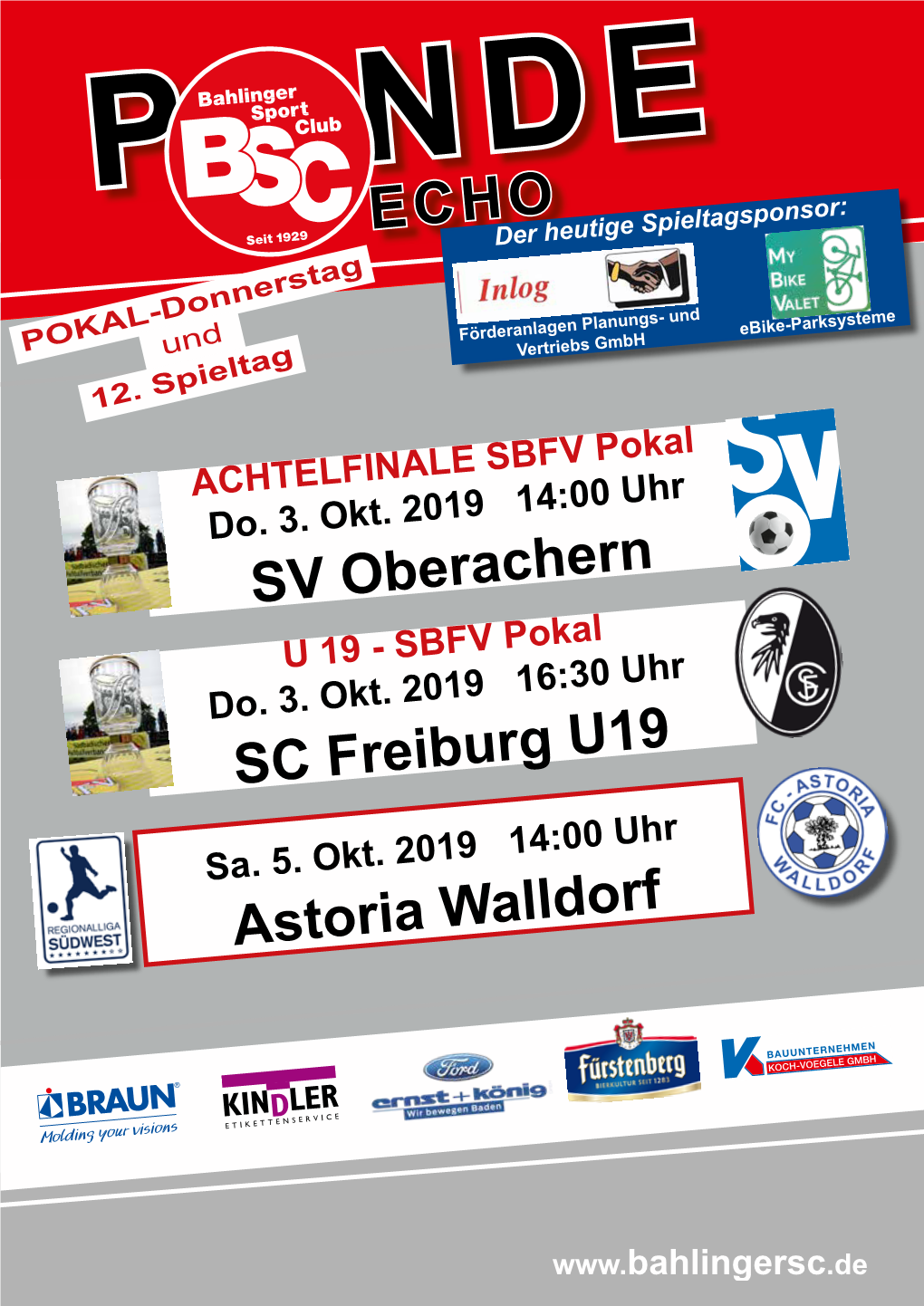 Astoria Walldorf SV Oberachern SC Freiburg