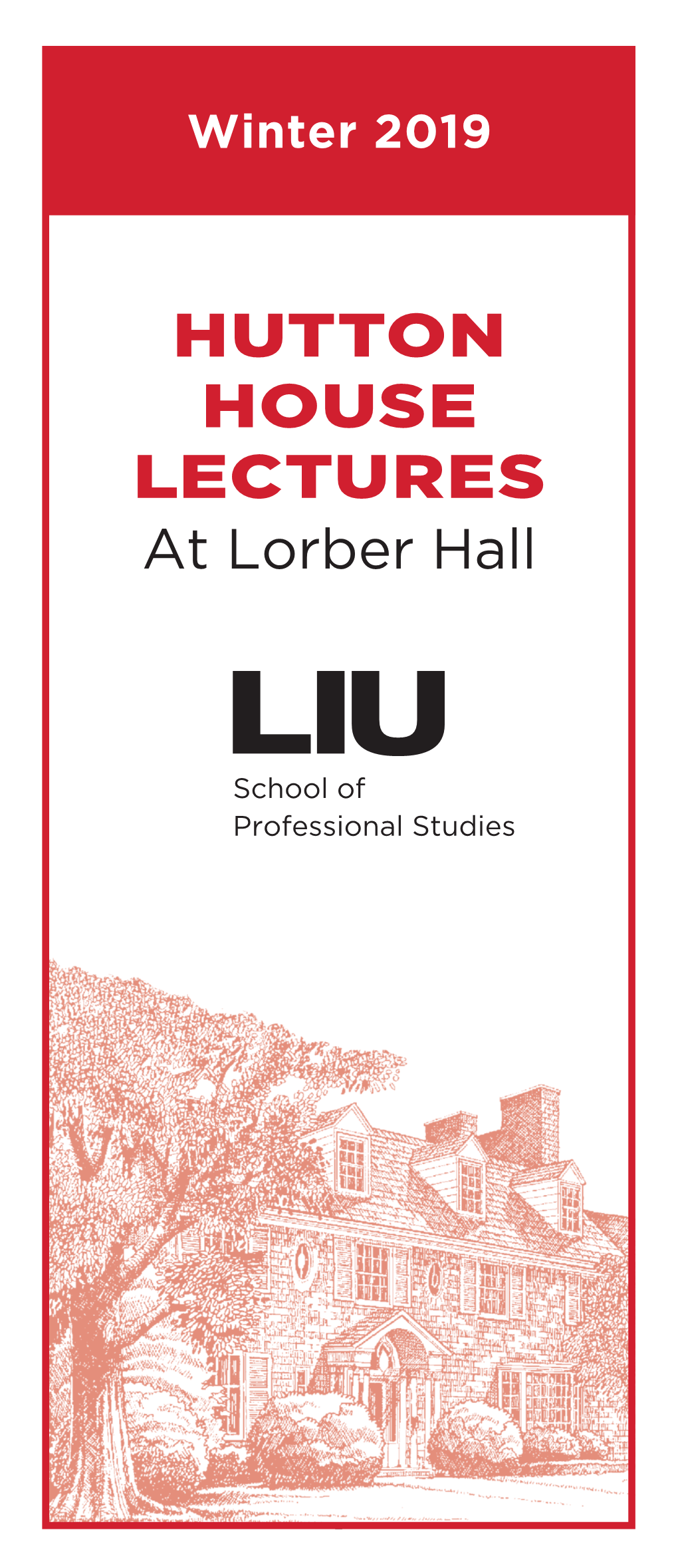 HUTTON HOUSE LECTURES at Lorber Hall