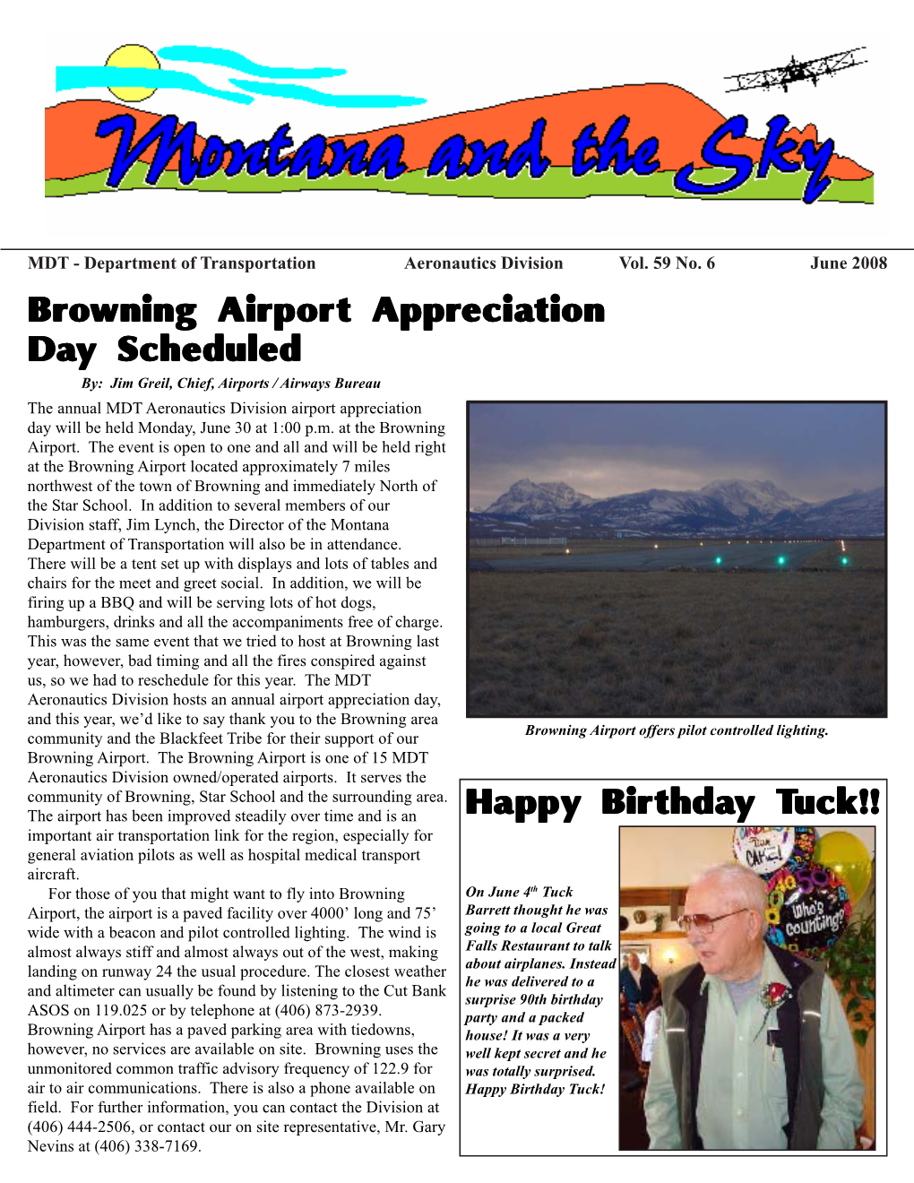 Browning Airport Appr Wning Airport Appr Wning Airport Appreciation