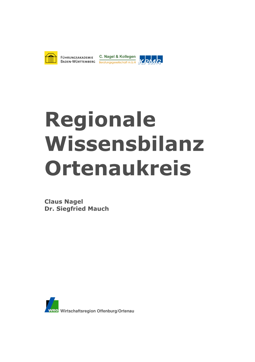 Regionale Wissensbilanz Ortenaukreis