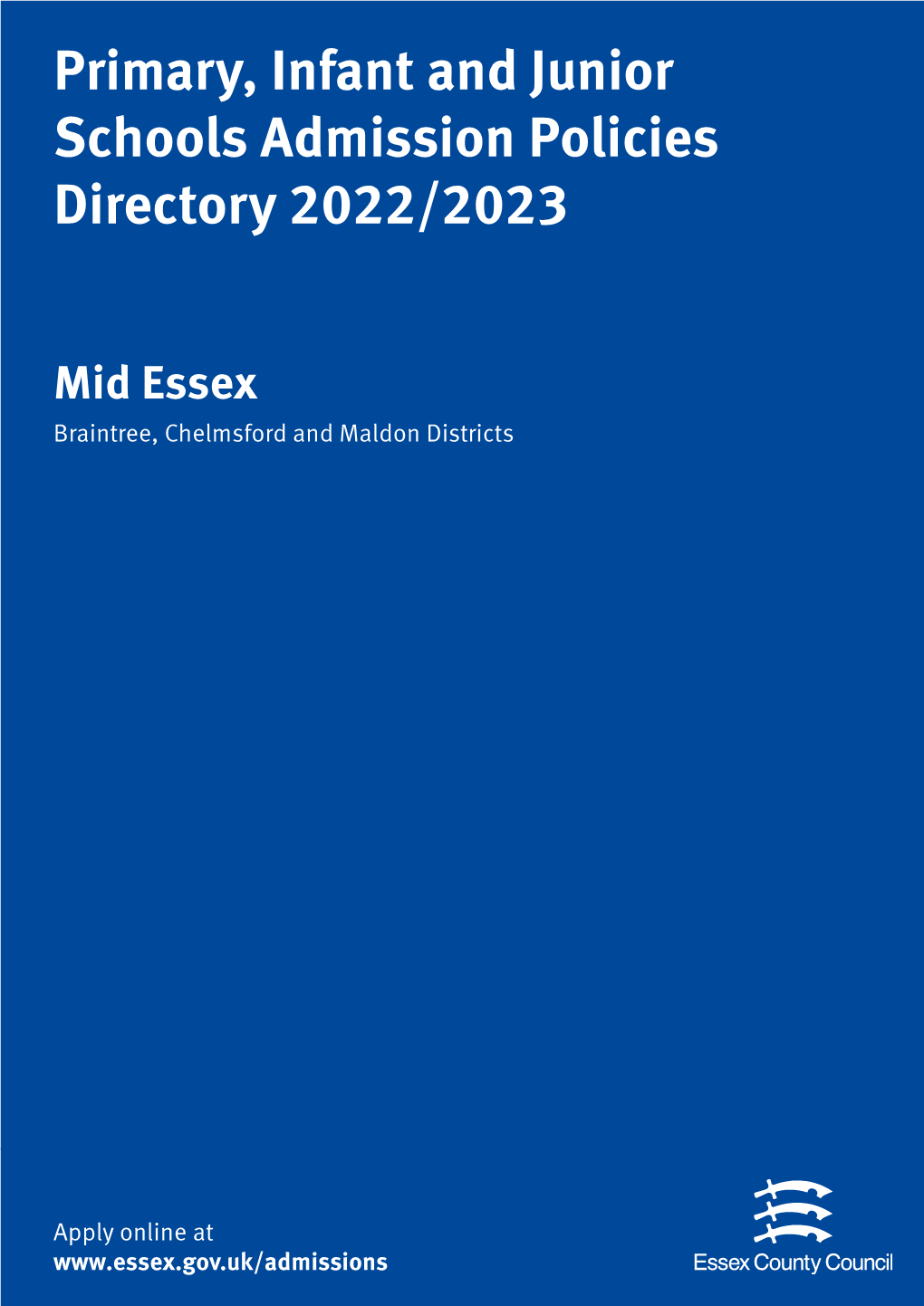 Essex County Council Primary School Brochure for Mid Essex, 2022 to 2023