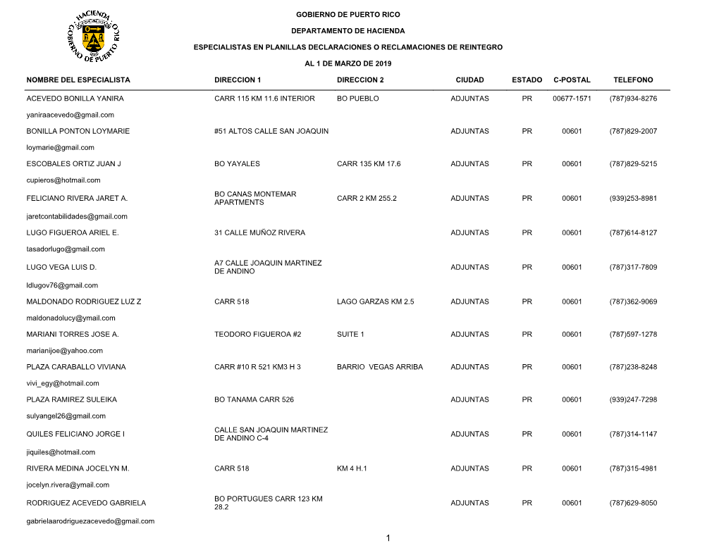 Specialist Internet Report