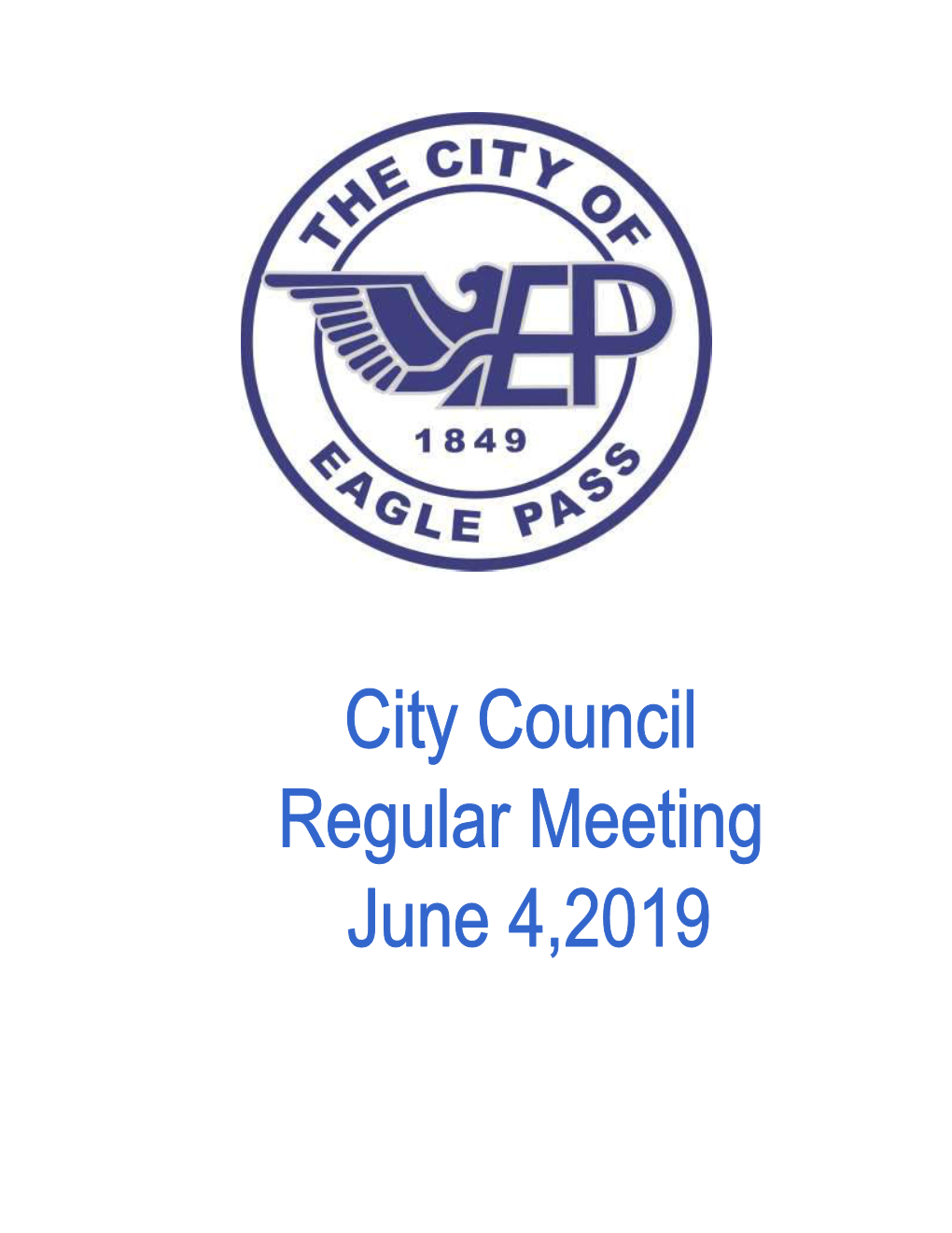City Council Regular Meeting June 4, 2019