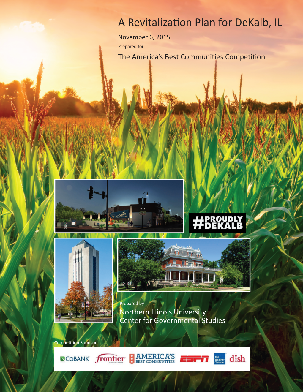 A Revitalization Plan for Dekalb, IL November 6, 2015 Prepared for the America’S Best Communities Competition