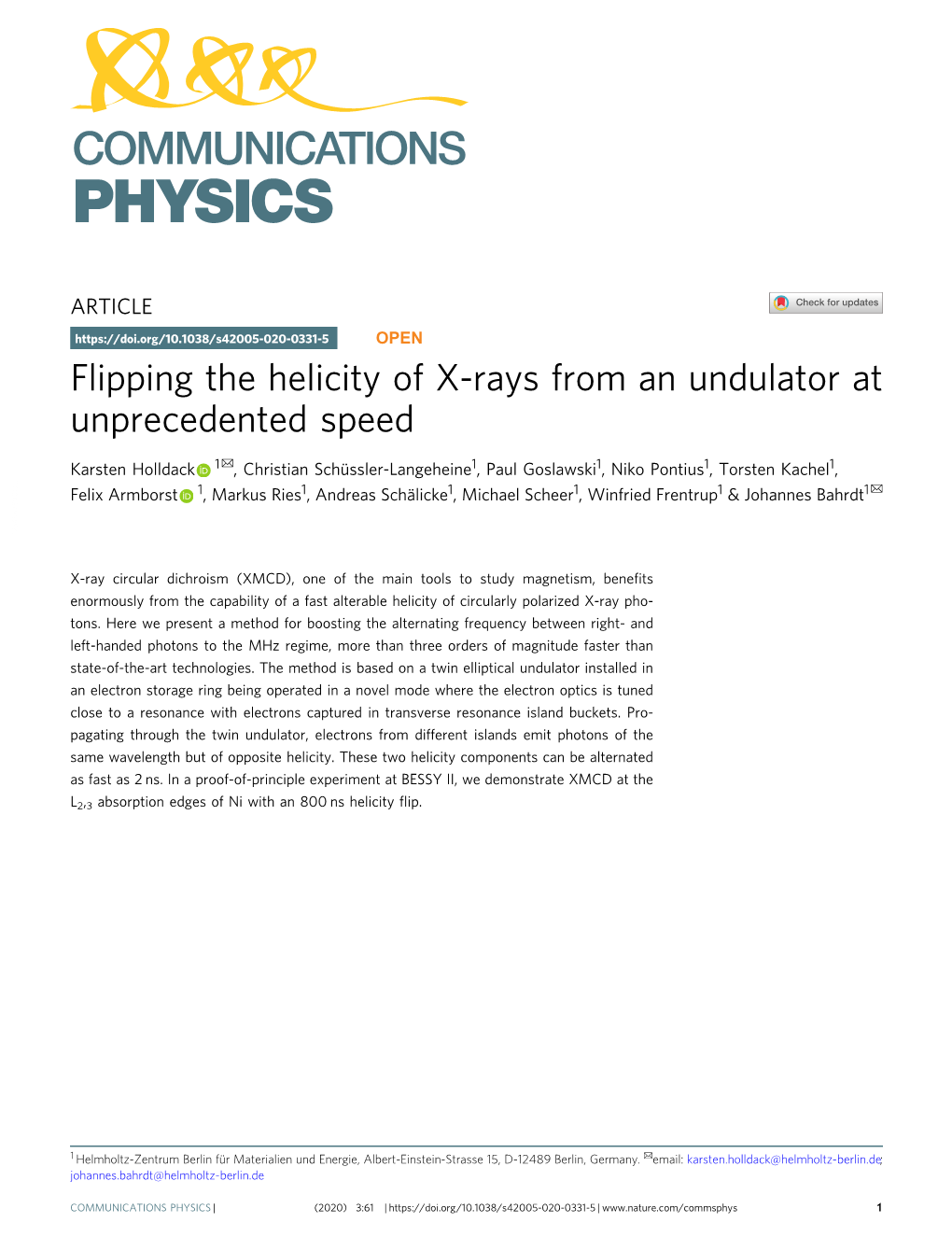 Flipping the Helicity of X-Rays from an Undulator at Unprecedented Speed