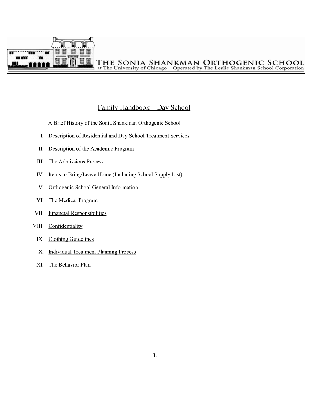 Admission Packet