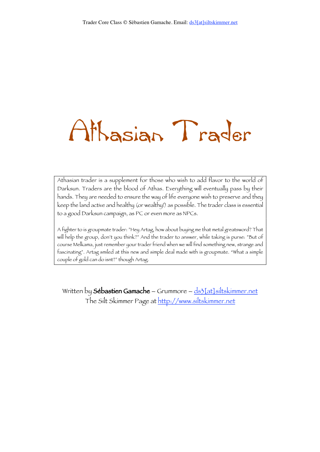 Athasian Trader