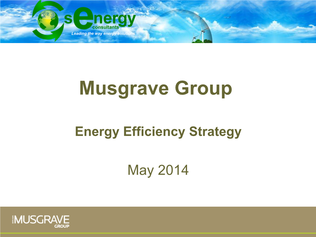 Musgrave Group Energy Efficiency Programme