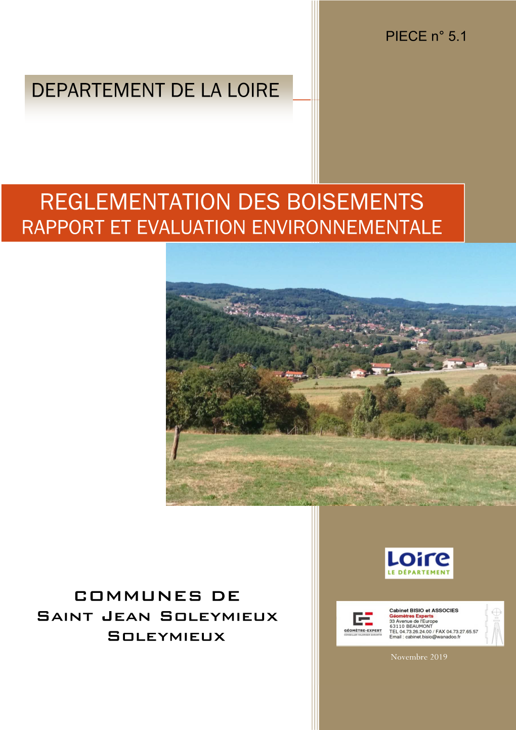 5.1Rapport Et Evaluation Environnementale