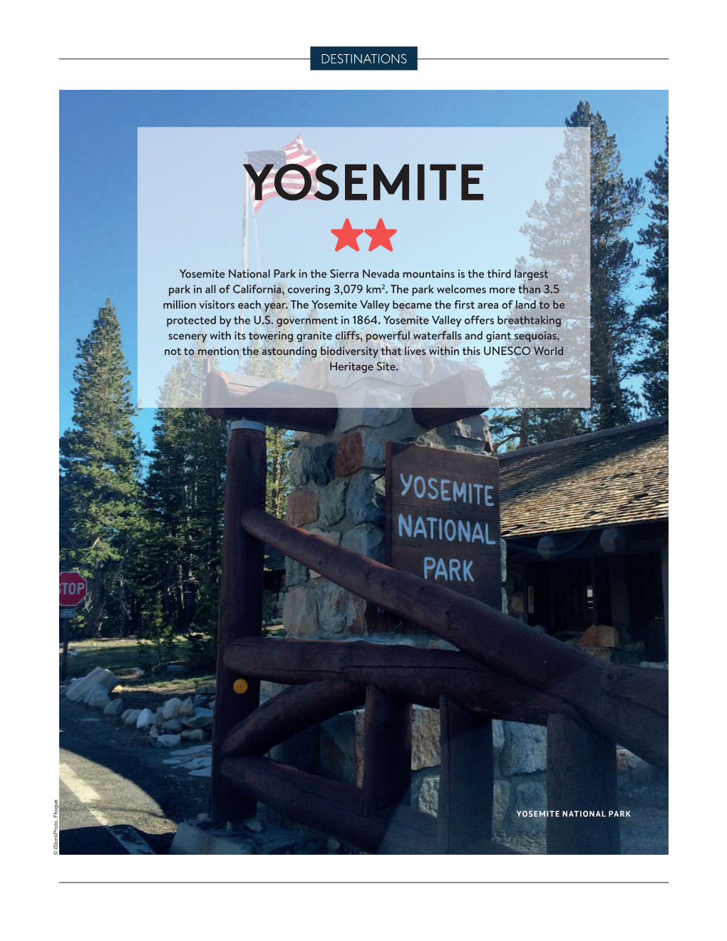 YOSEMITE ★★ Yosemite National Park in the Sierra Nevada Mountains Is the Third Largest Park in All of California, Covering 3,079 Km2