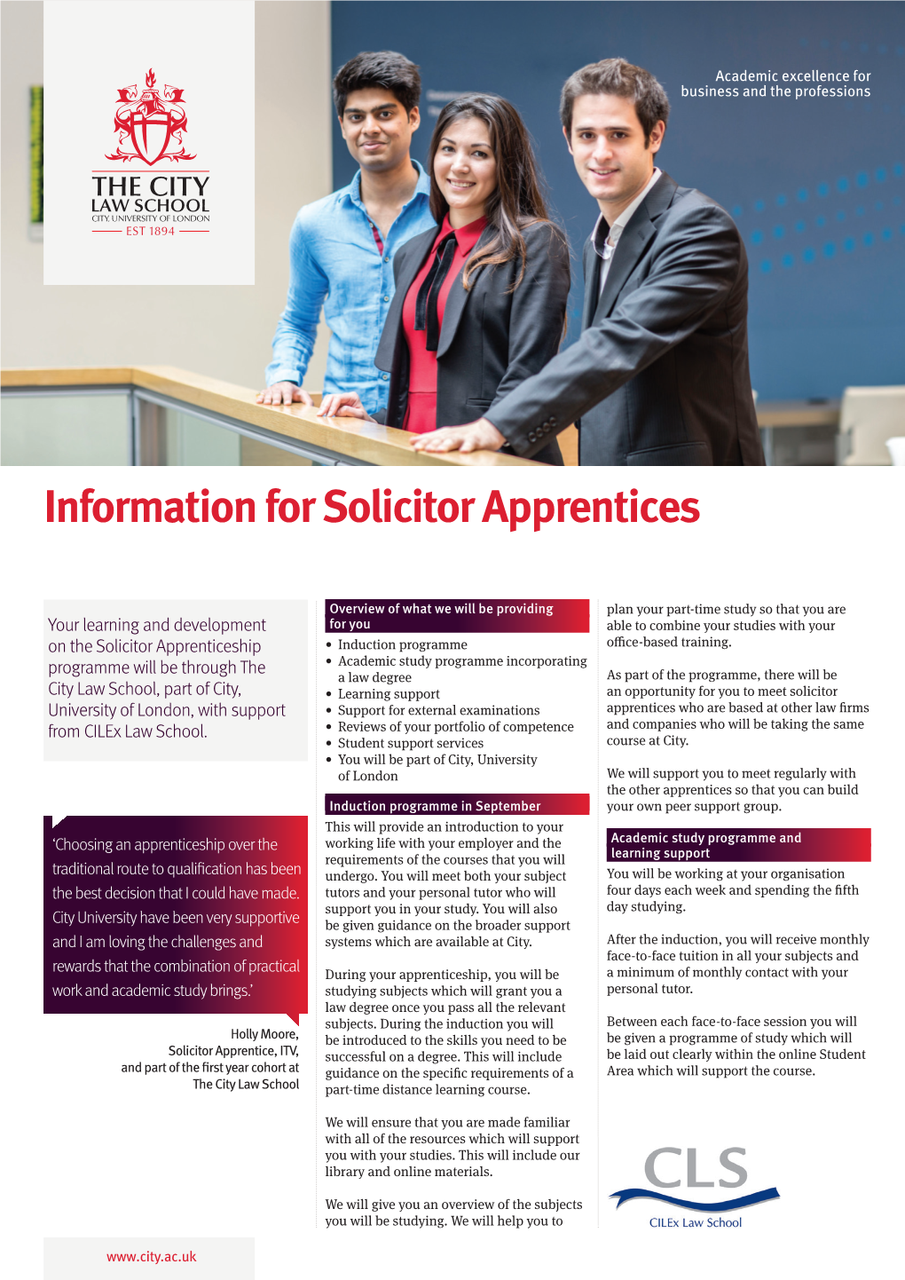 Information for Solicitor Apprentices