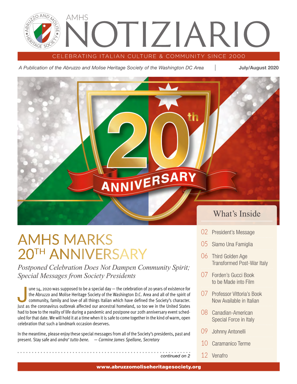 Amhs Marks 20Th Anniversary