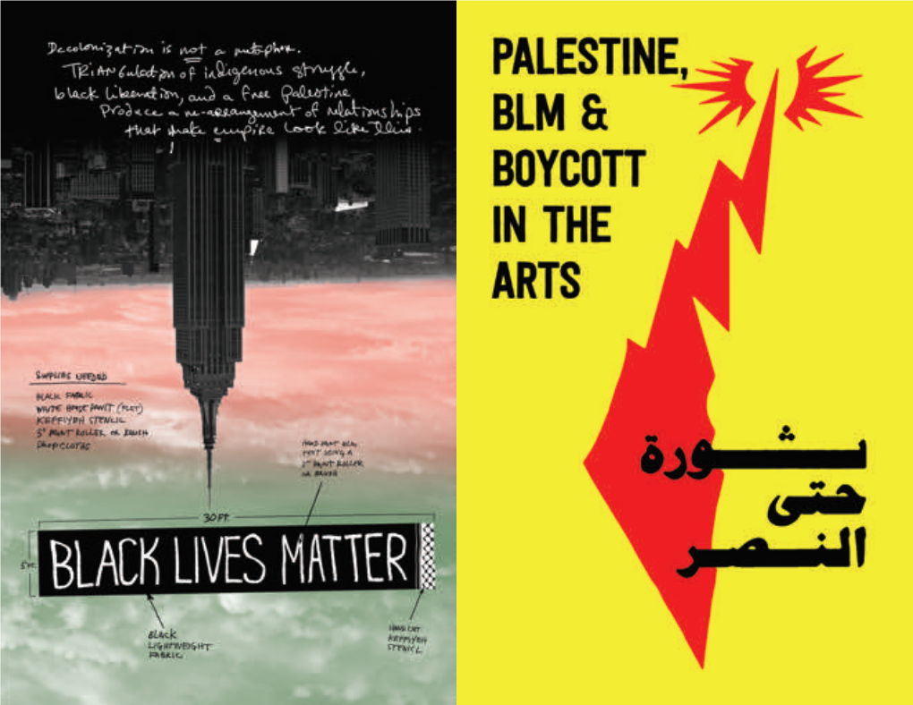 Palestine BLM Boycott Arts