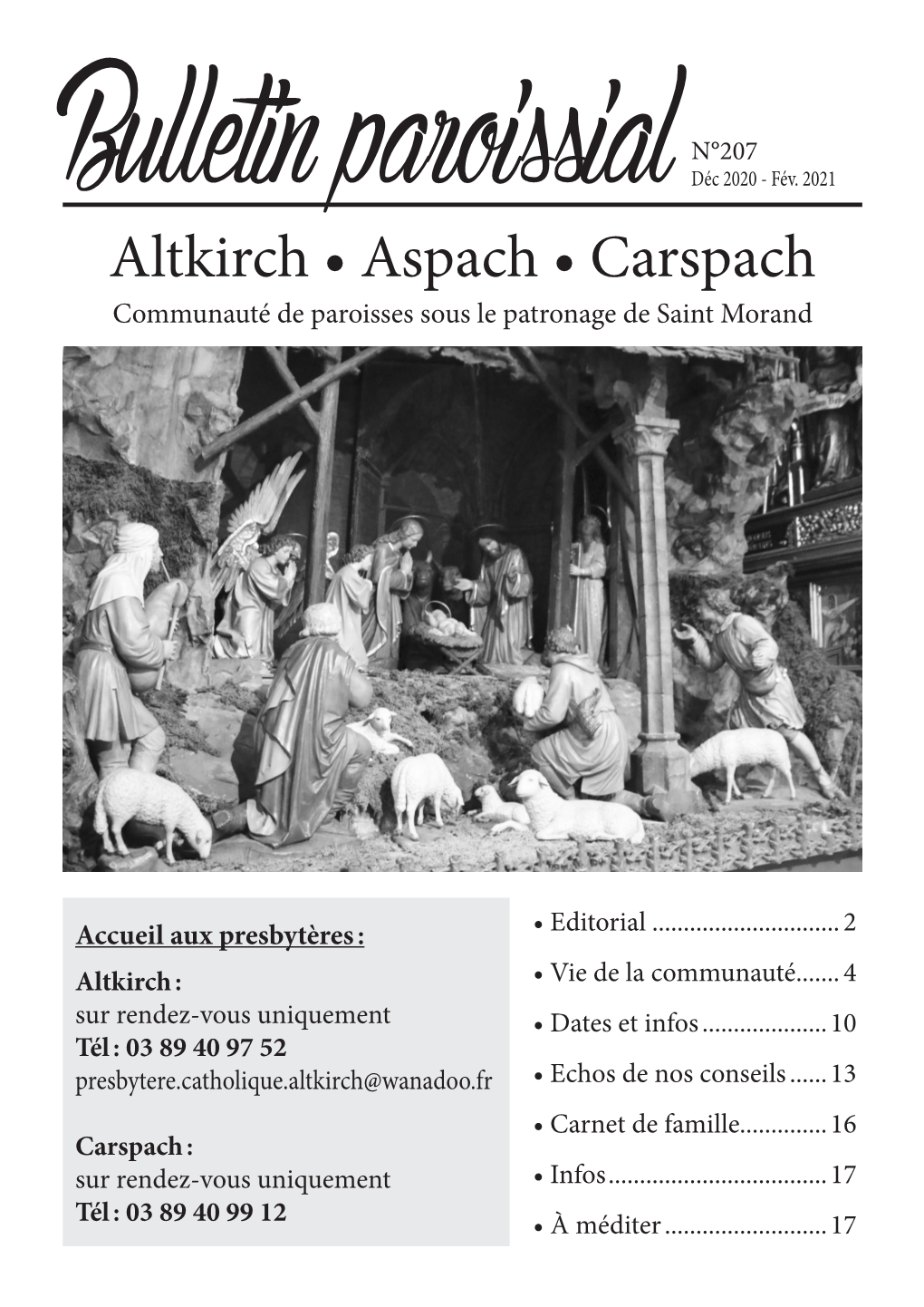 Altkirch • Aspach • Carspach Communauté De Paroisses Sous Le Patronage De Saint Morand