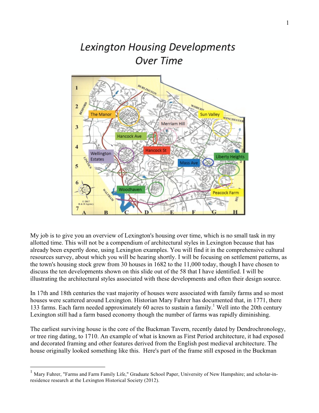 Lexington Housing Developments Over Time