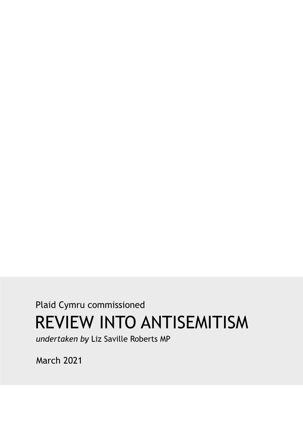 Plaid Cymru Antisemitism Review, Board of Deputies of British Jews 4 Ditto