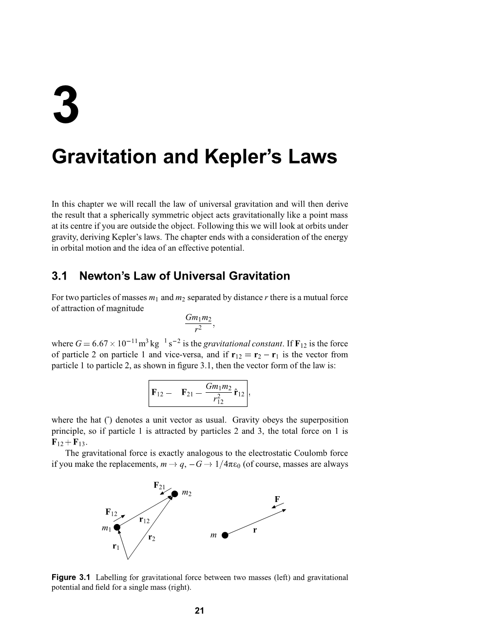 Gravitation and Kepler's Laws