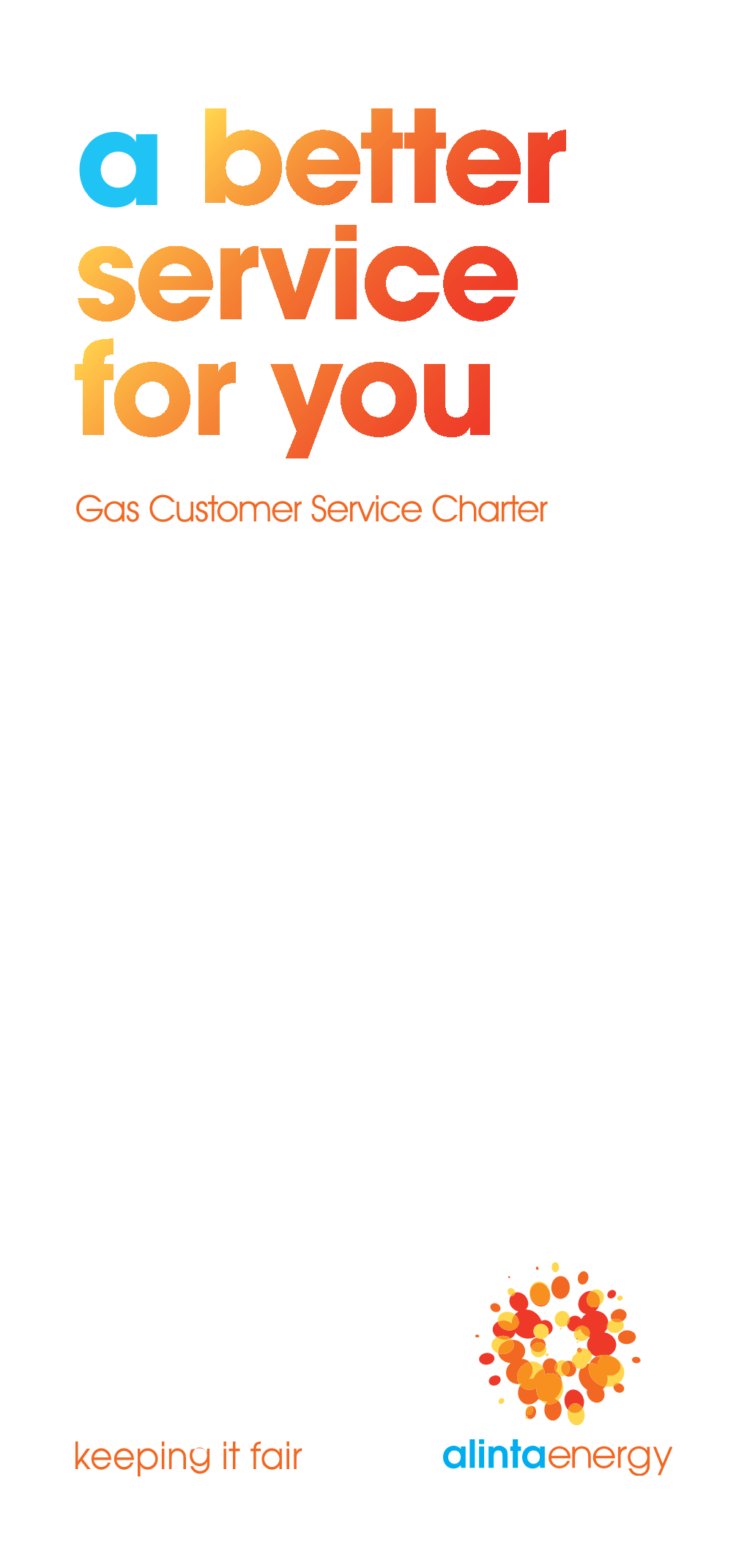 Gas Customer Service Charter Keeping It Fair