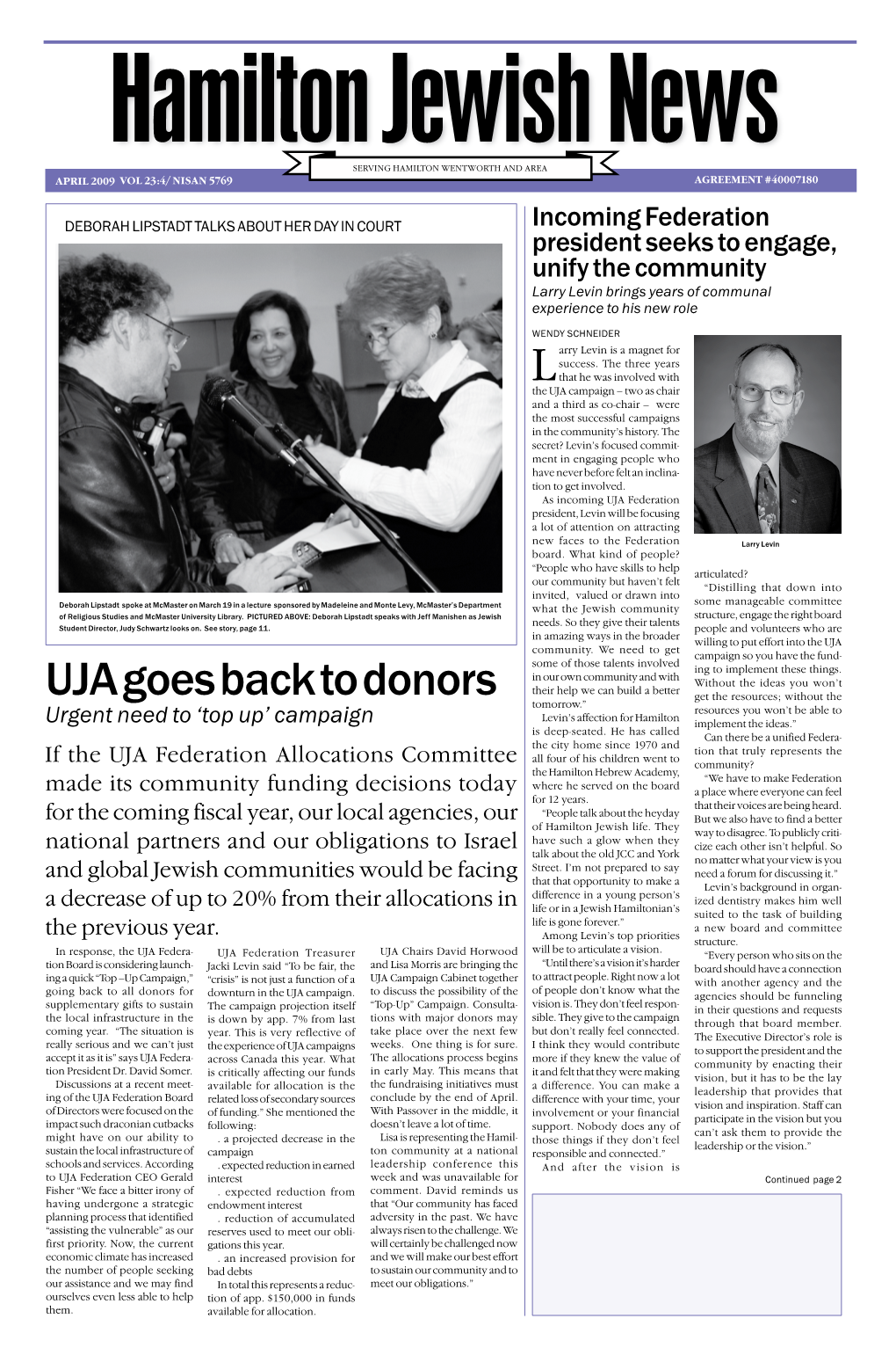 UJA Goes Back to Donors