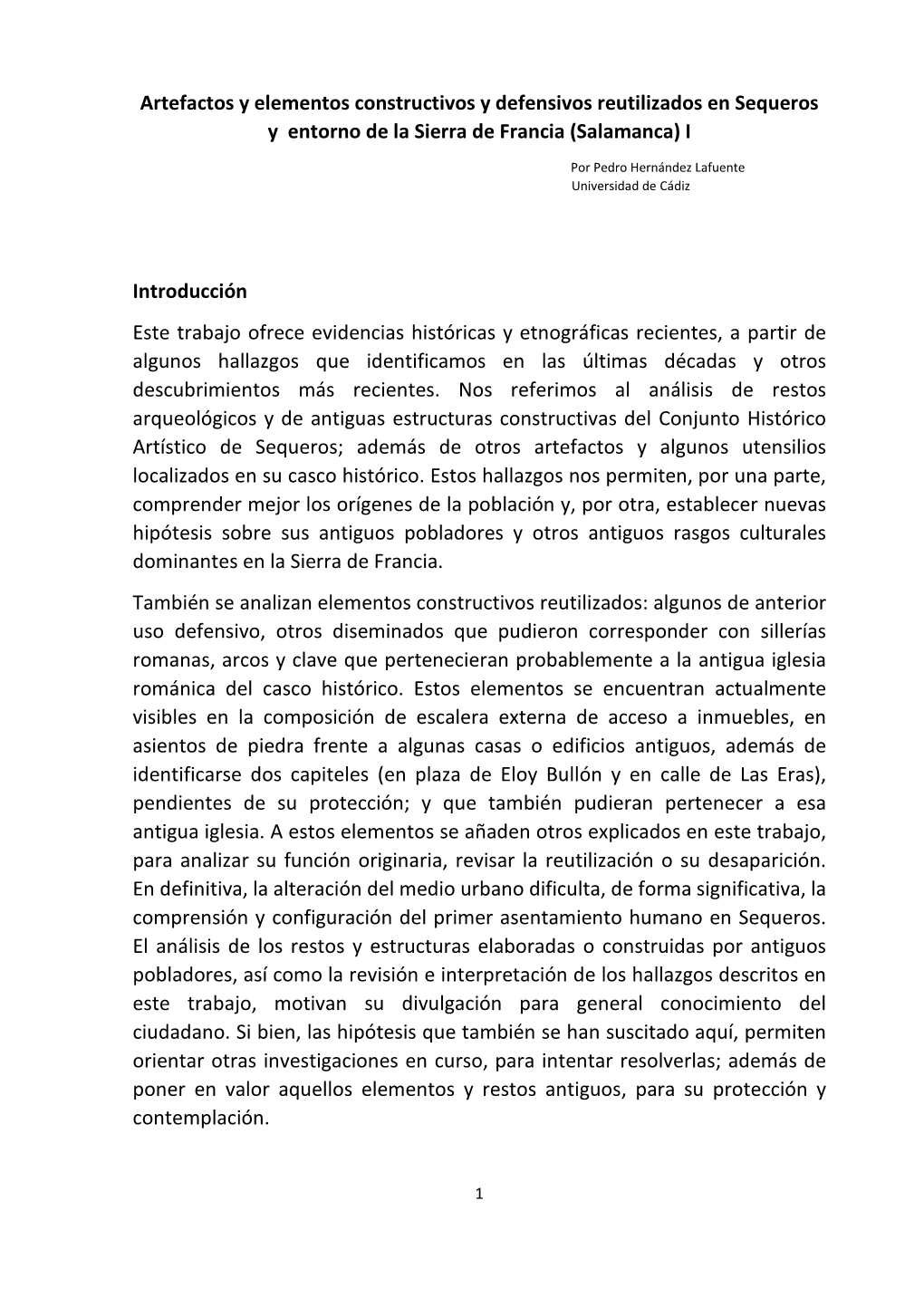 Elementos Constructivos, Defensivos Y Reutilización De Materiales En