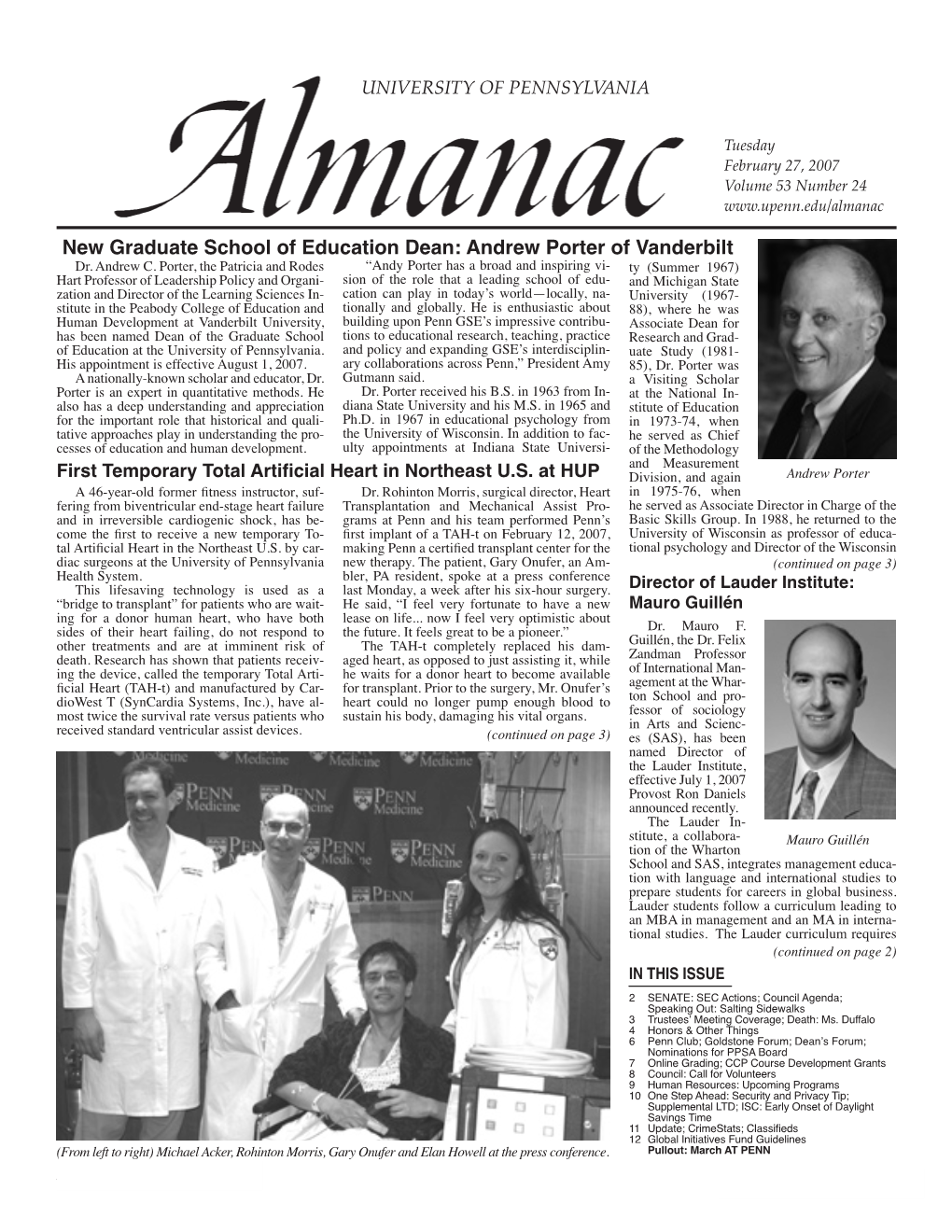 Volume 53, No. 24 February 27, 2007 Issue