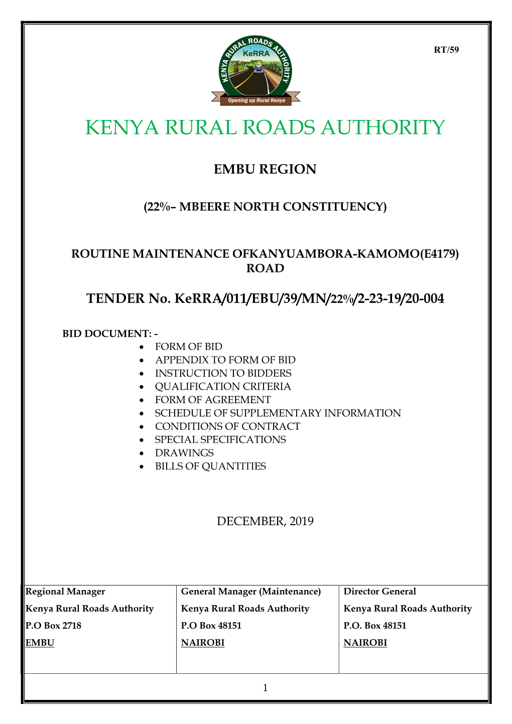 Kenya Rural Roads Authority