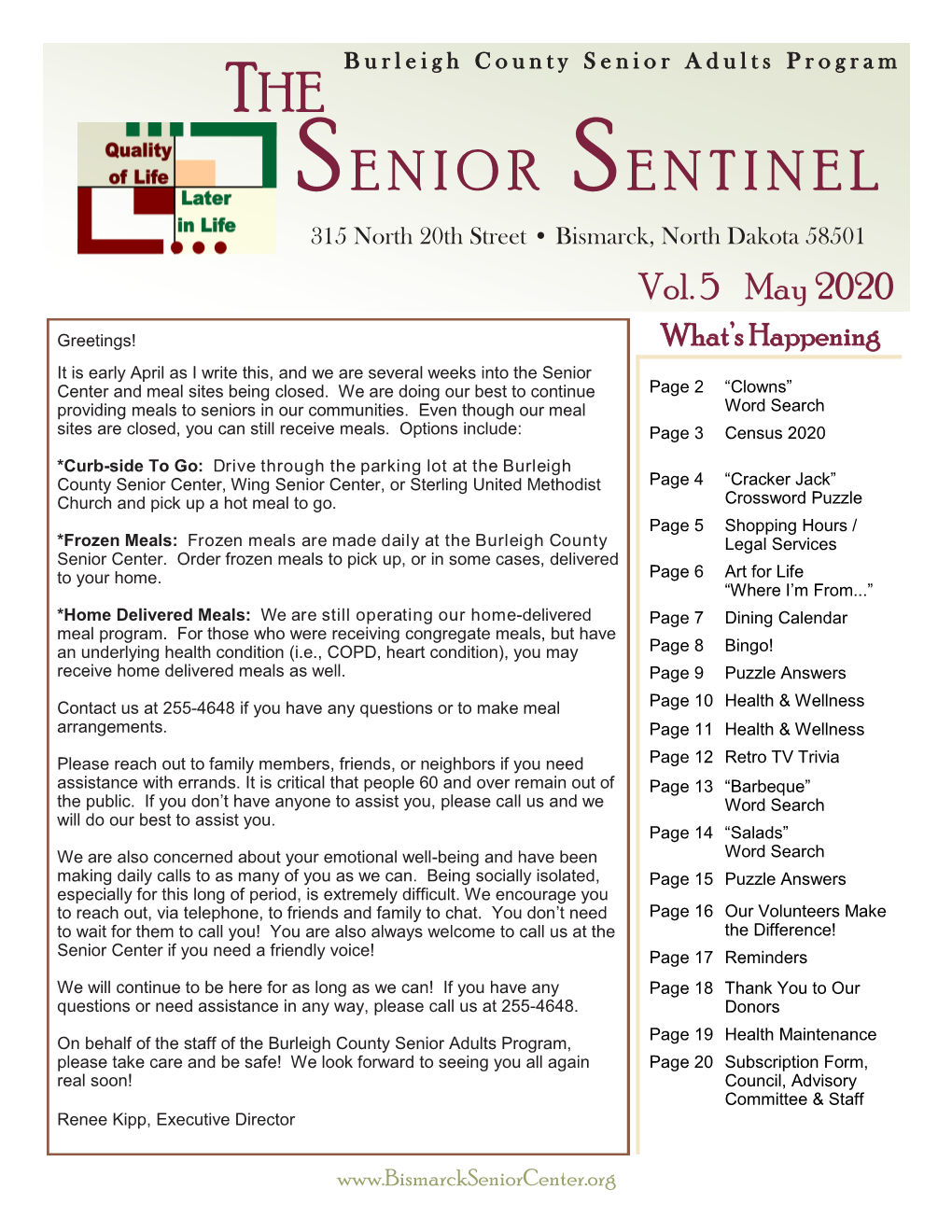 The Senior Sentinel | 3 “Cracker Jack” Crossword Puzzle