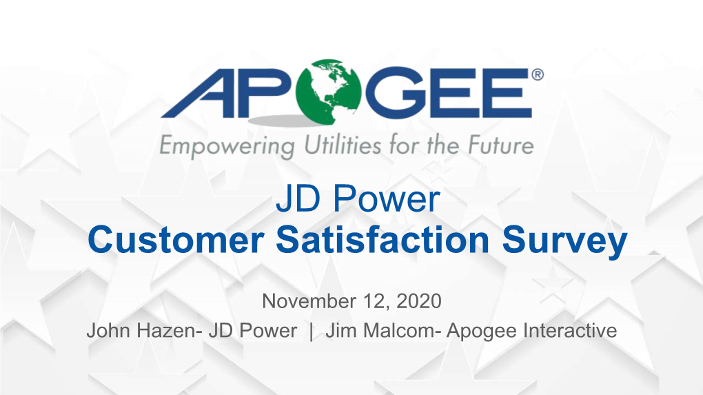 JD Power Customer Satisfaction Survey