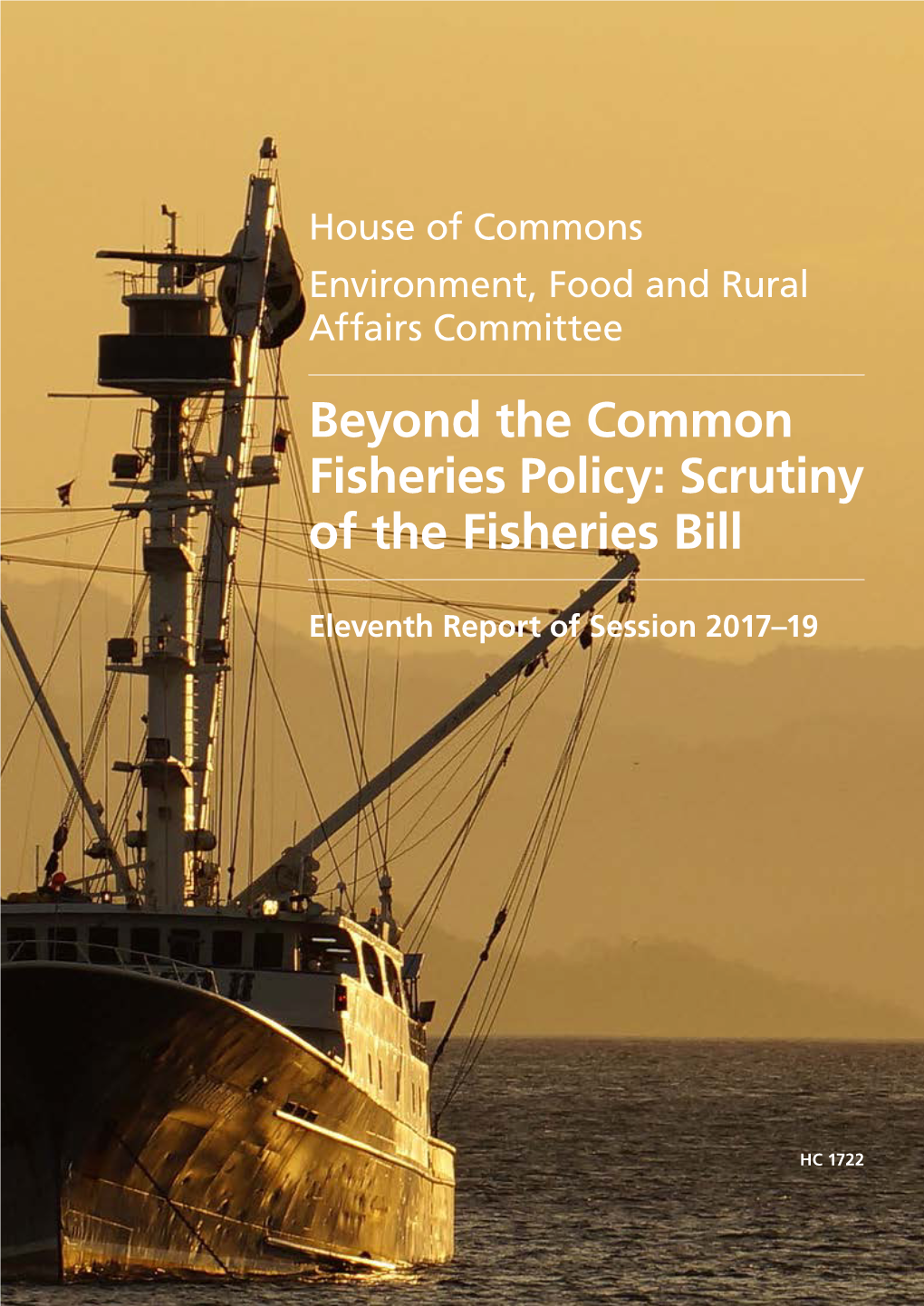 Scrutiny of the Fisheries Bill