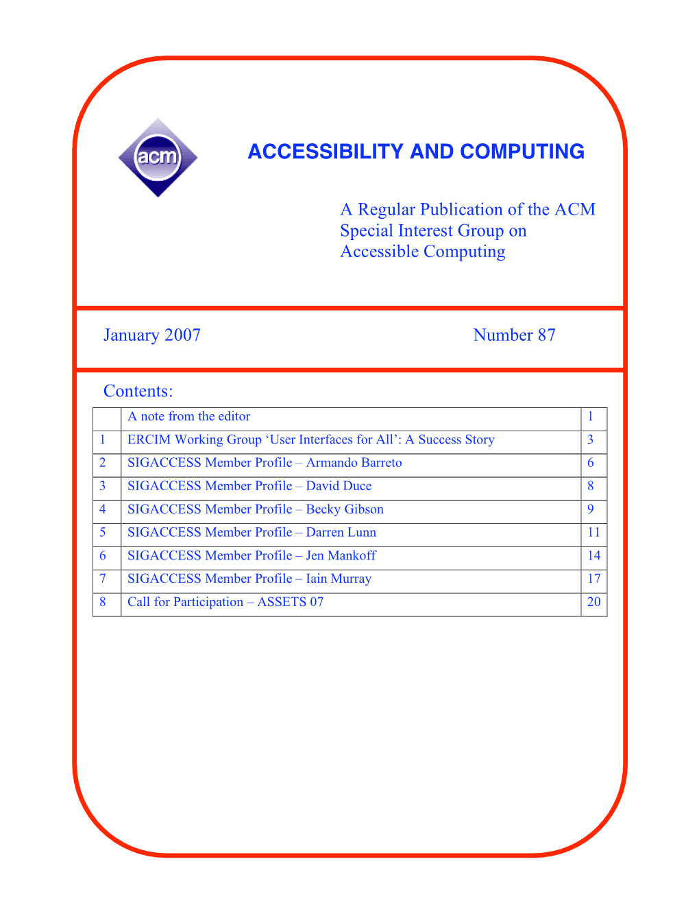 Accessibility and Computing