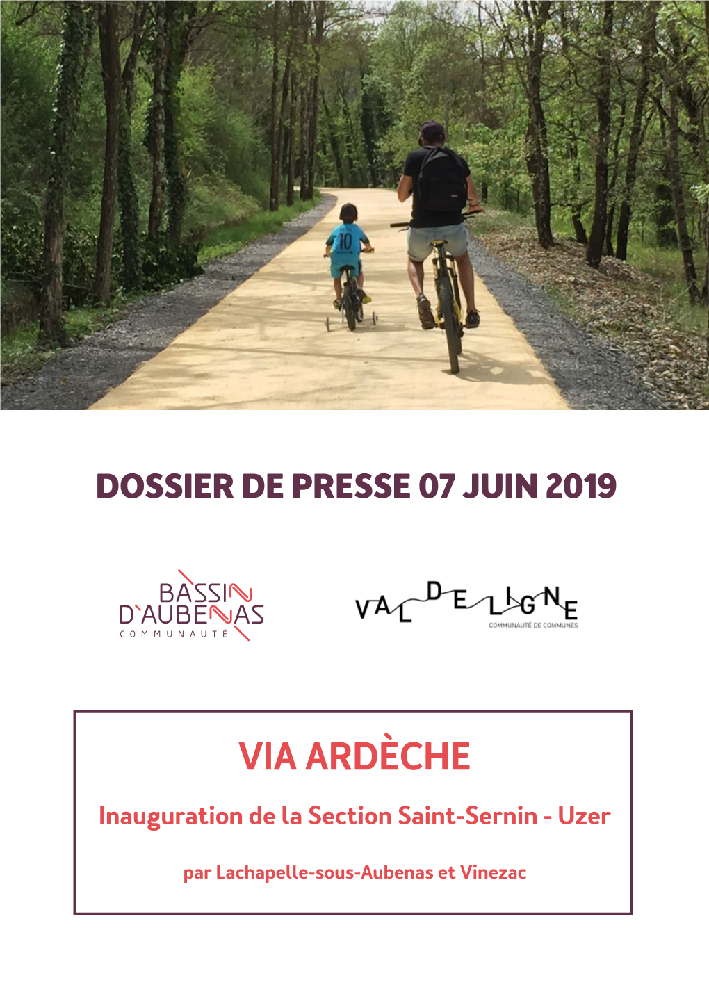 Dossier De Presse Inauguration Voie Verte St Sernin-Uzer 07.06.19
