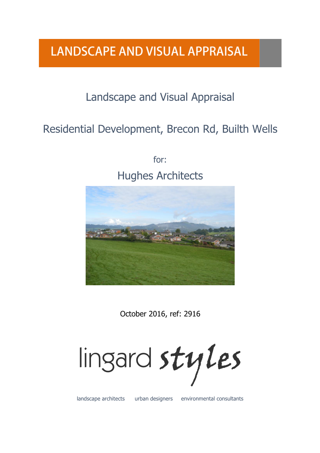 Landscape and Visual Appraisal Oct 2016