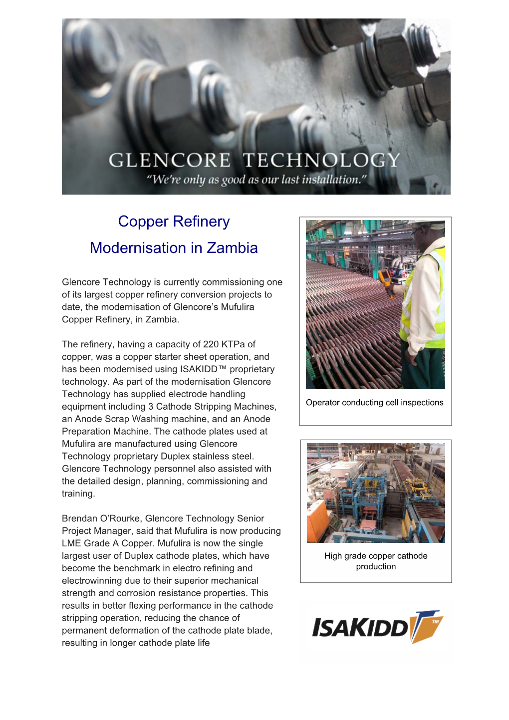 Glencore Technology August Newsletter