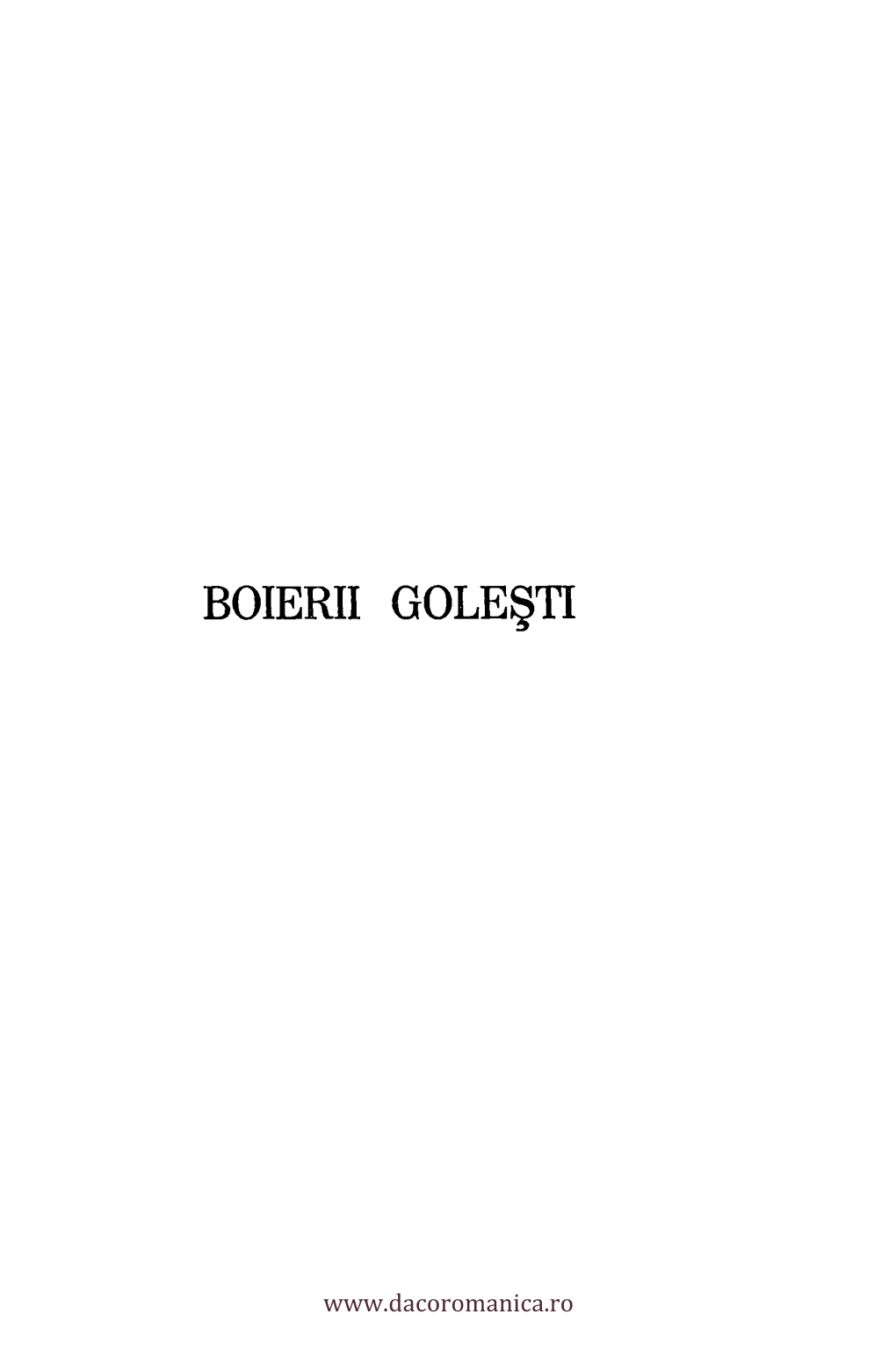 Boierii Gole Vi