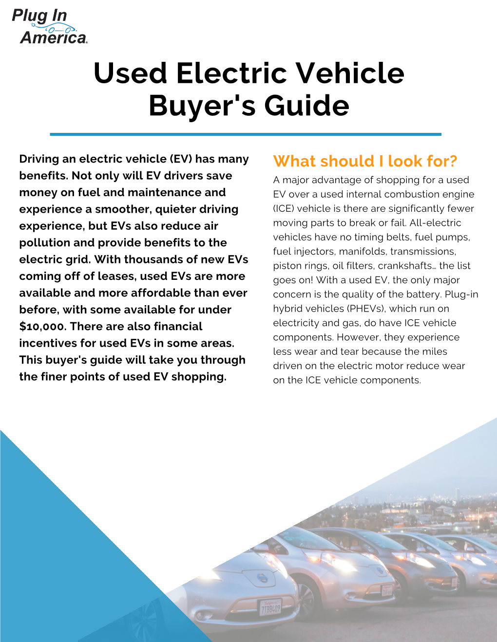 Used Electric Vehicle Buyer's Guide