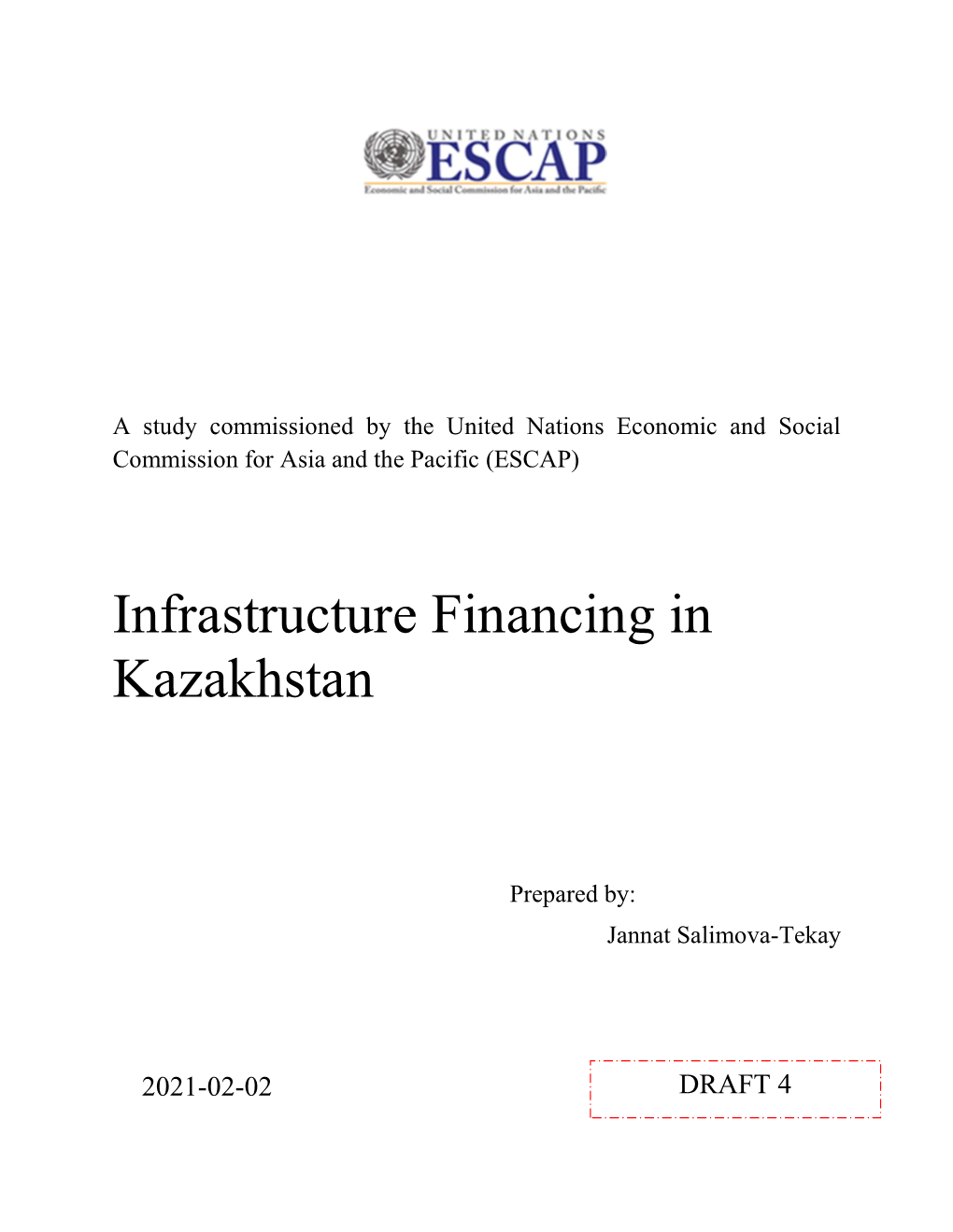 Infrastructure Financing in Kazakhstan