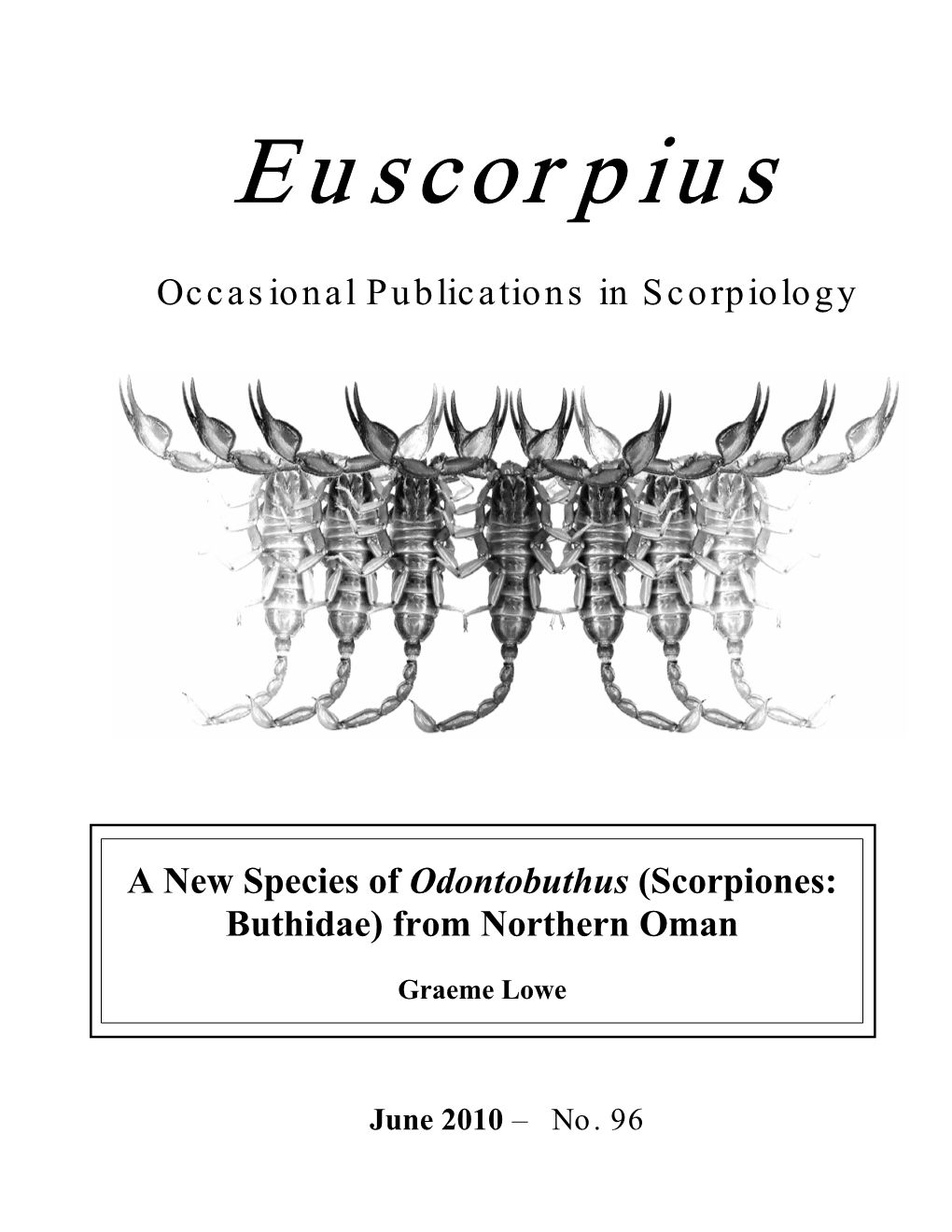 Euscorpius. 2010(96)
