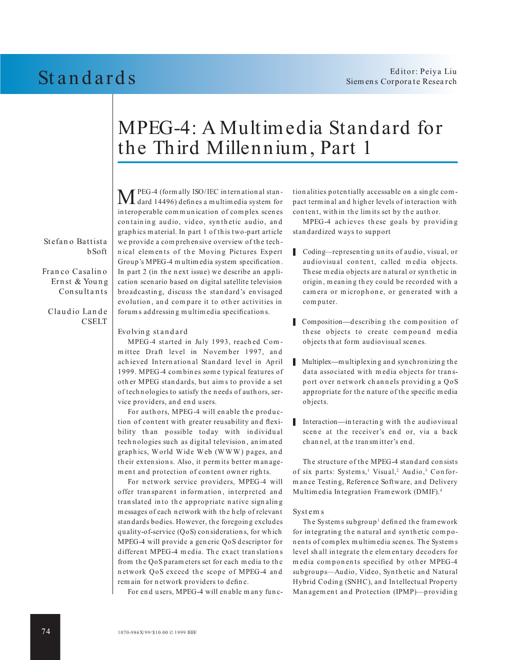 Standards MPEG-4