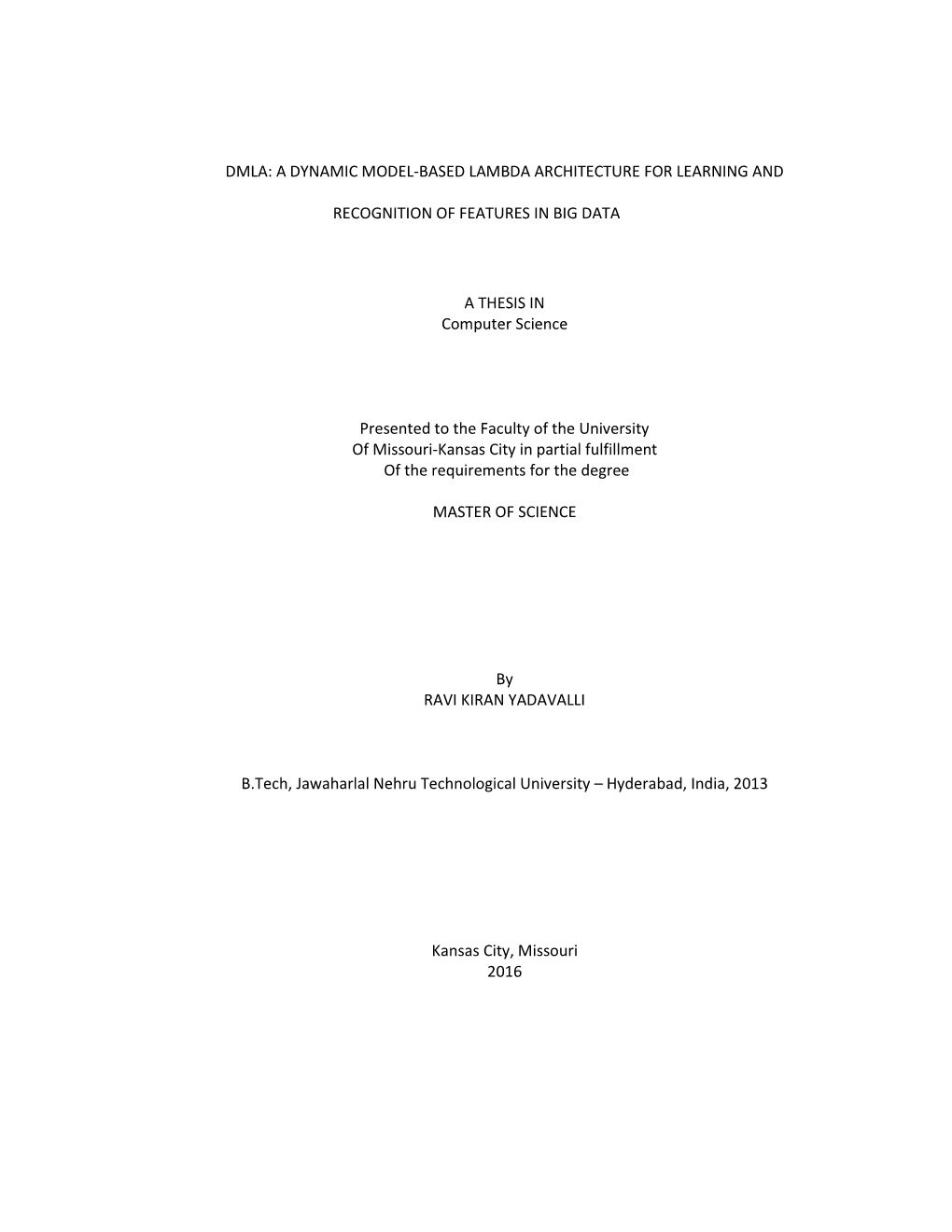 Dmla: a Dynamic Model-Based Lambda Architecture for Learning And