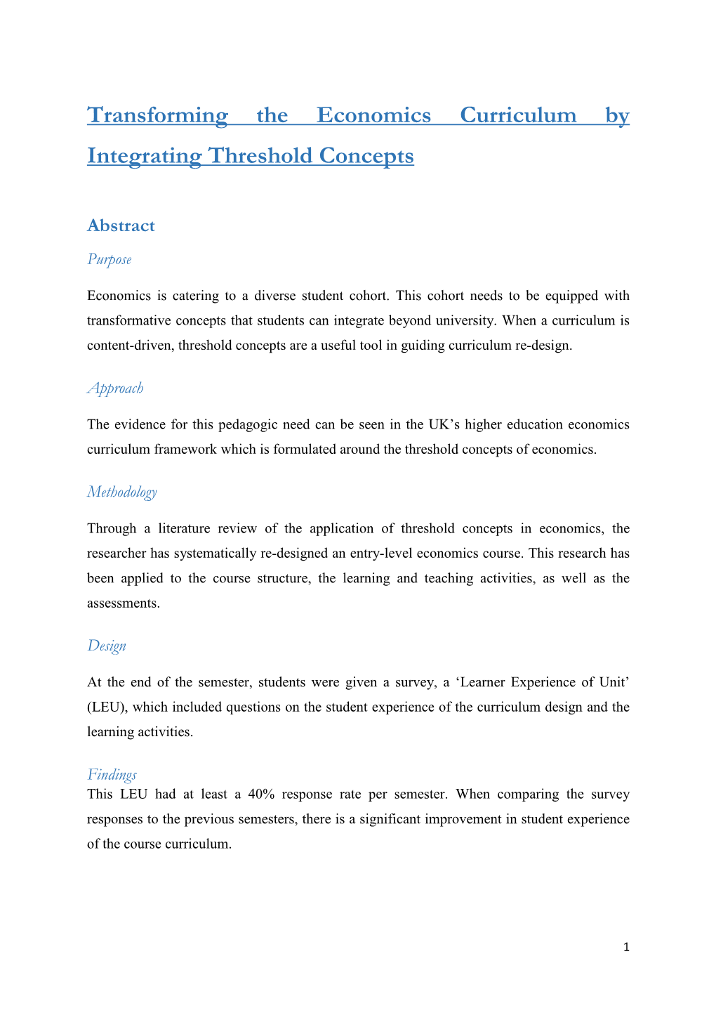 Threshold Concepts