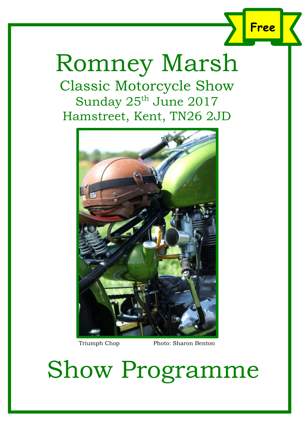 Romney Marsh Show Programme