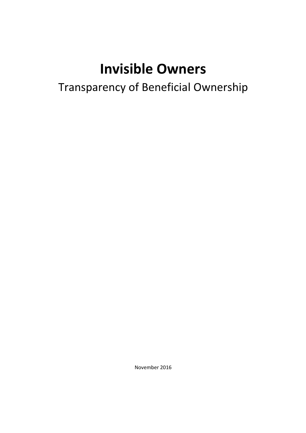 Invisible Owners