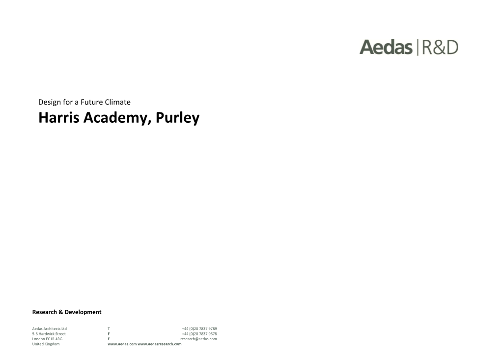 Harris Academy Final Report