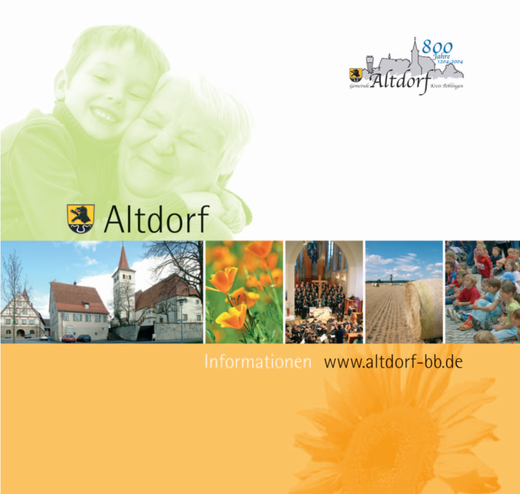 Bürger-Informationsbroschüre Der Gemeinde Altdorf