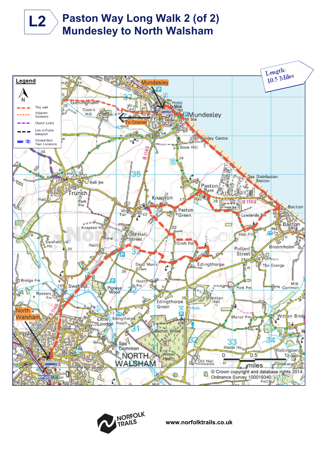 Paston Way Long Walk 2 (Of 2) Mundesley to North Walsham