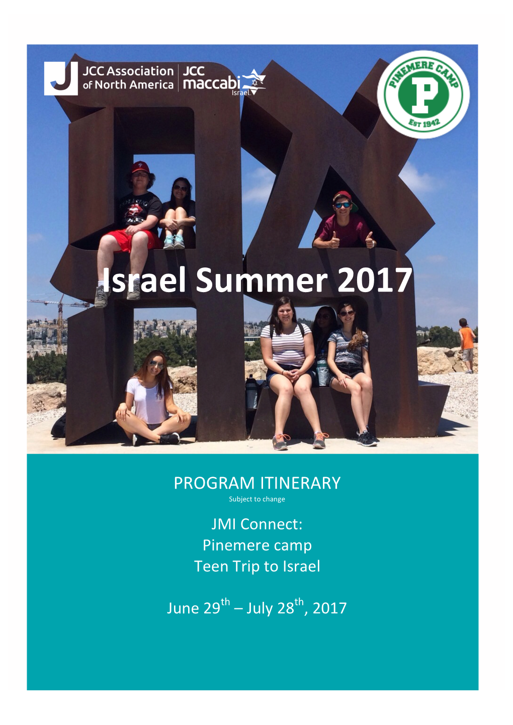 Israel Summer 2017