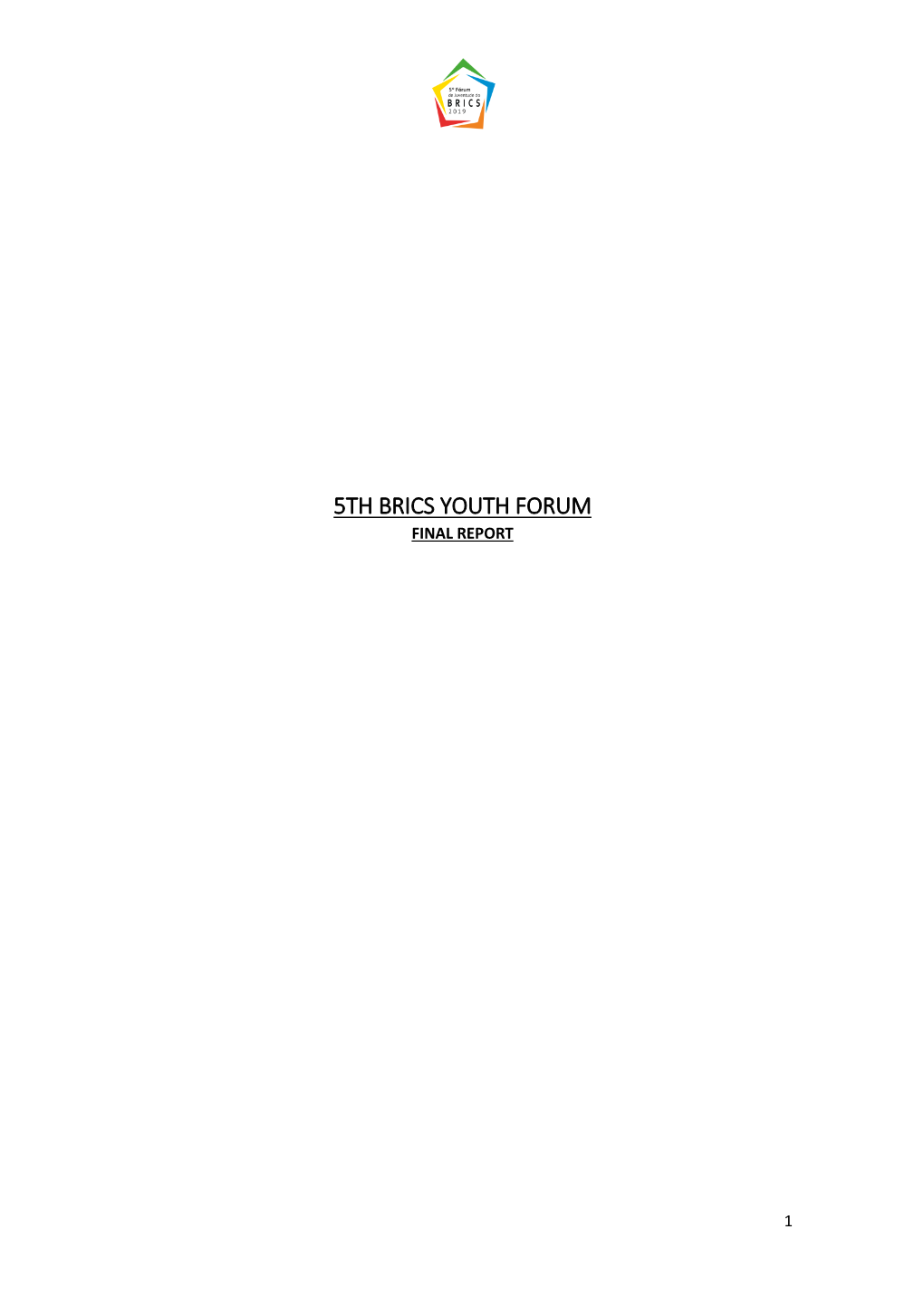 5Th Brics Youth Forum Final Report